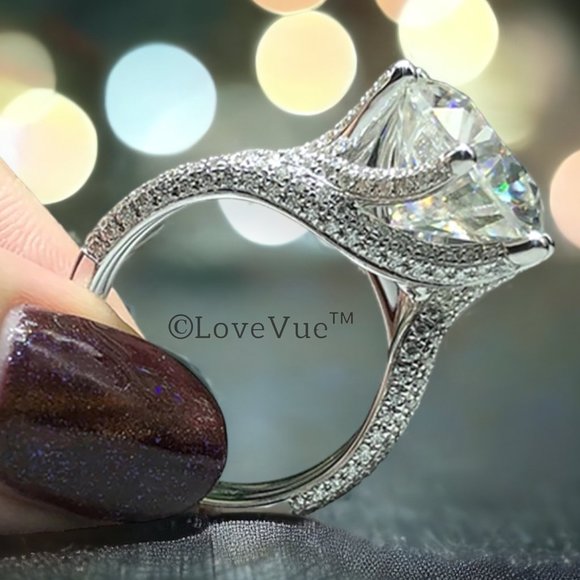 Certified 5ct. t.w. Diamond Brilliant Cut Luxury Engagement Wedding Ring - Picture 3 of 17